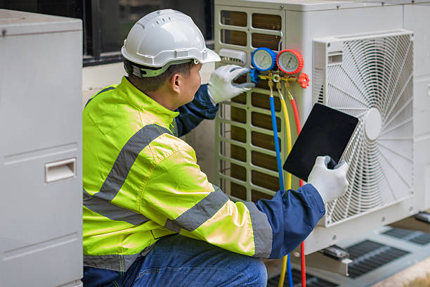 Professional Hvac technician working in Carr, CO